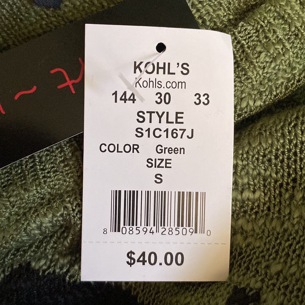 Heart N Crush Green Lightweight Long Sleeve Sweater With Mustache Graphic - Picture 7 of 15